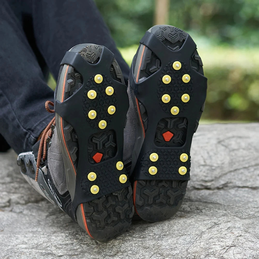 Ice Cleats for Shoes & Boots – 10-Stud Anti-Slip Snow Grips