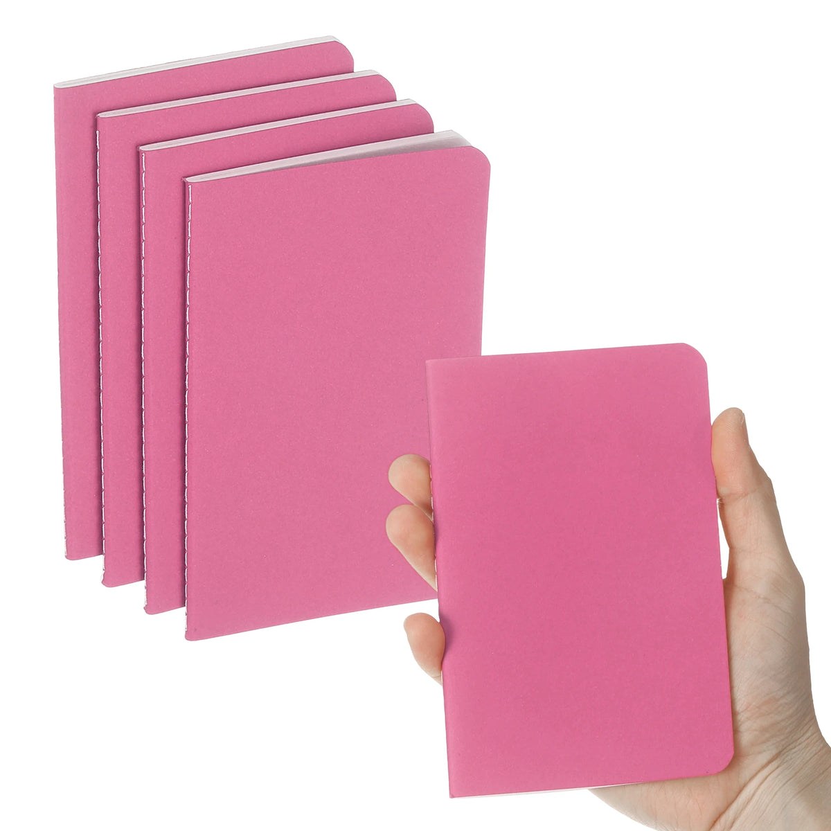 4/6Pcs A6 Mini Pocket Notebook Kraft Paper Lined Journal Memo Pad 30 Sheets/60 Pages Portable Notebook Notepad Office Supplies