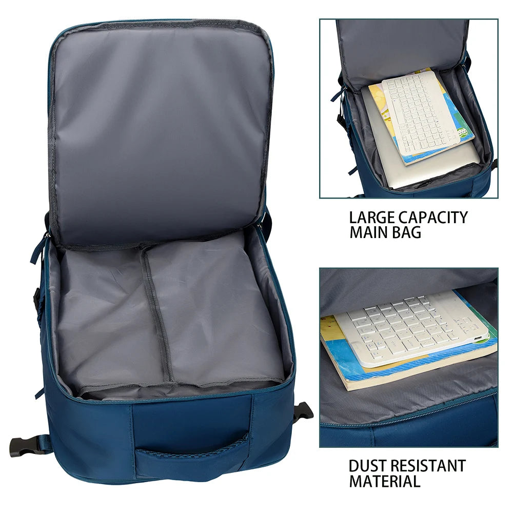 Backpack for Men and Women, Simple Business Trip Luggage Bag, Boarding Travel Bag, Large Capacity Backpack