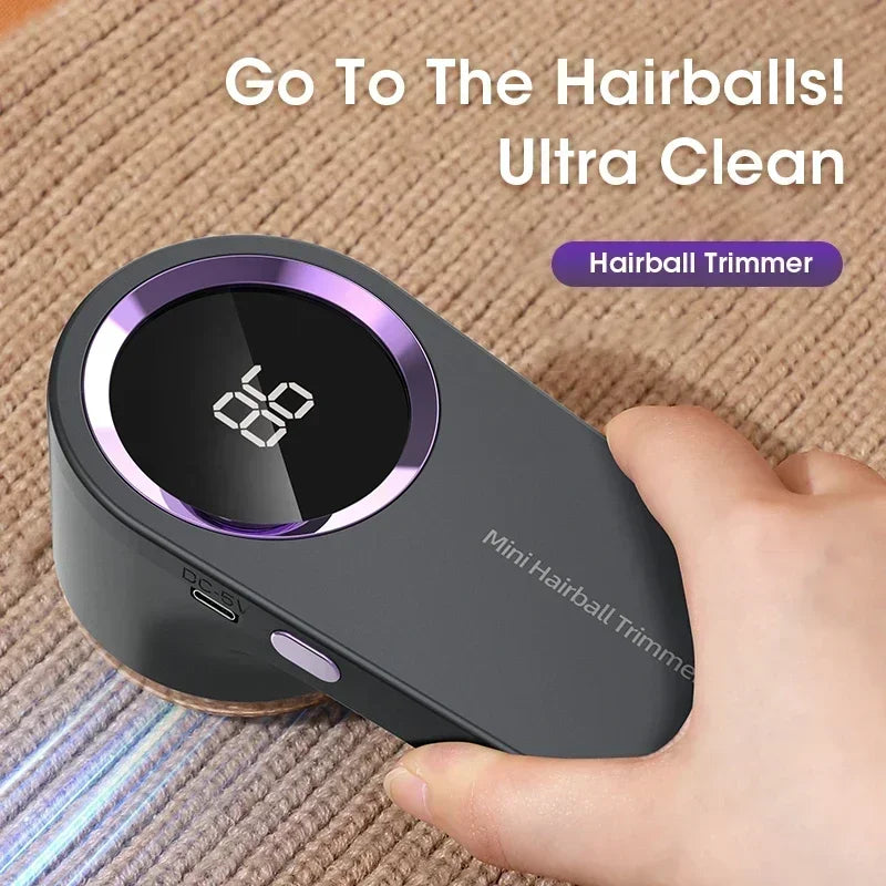 Electric Lint Remover Electric Hairball Sweater Trimmer Type-C USB Charging Convenient Smart LED Pellet Cutter Fast Household