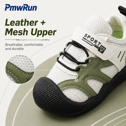 PU-Leder-Sneaker für Kleinkinder mit Klettverschluss