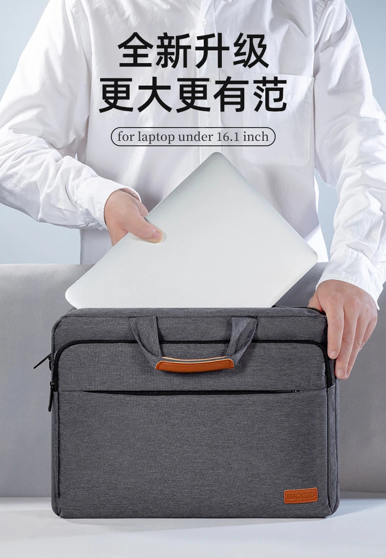 Men's 15.6" Laptop Messenger Bag - Business Briefcase for MacBook, Dell & Lenovo
