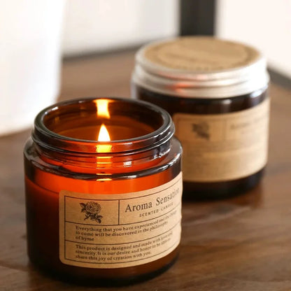 Luxuriöse, handgegossene Sojawachs-Kerze | 11 charakteristische Düfte | Rauchfreie Aromatherapie | Geschenk für Hochzeit, Party & Heimdekoration