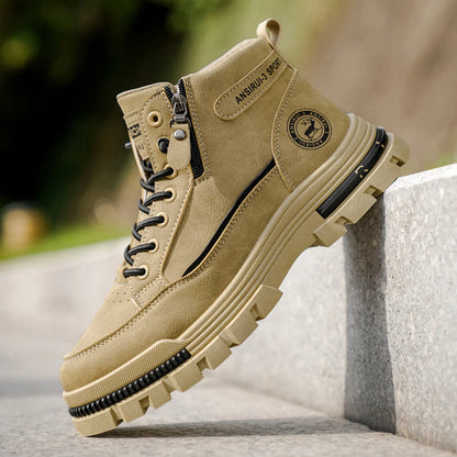 Botines casuales de PU de caña alta para hombre