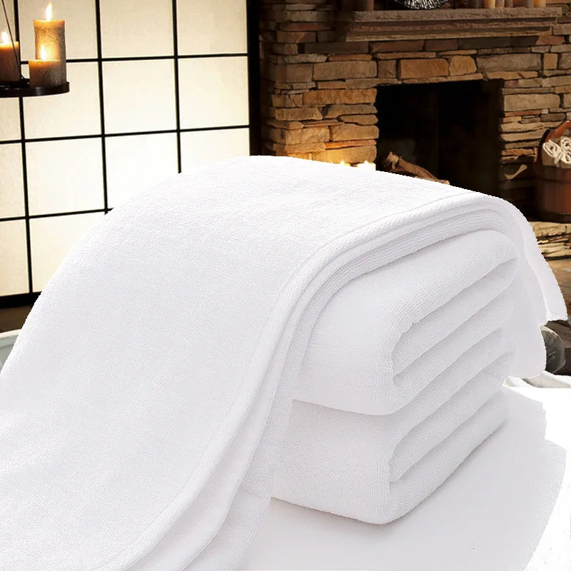 White Hotel Hand Towels – Thick Cotton, 35 × 75 cm, 5 or 10 Pack
