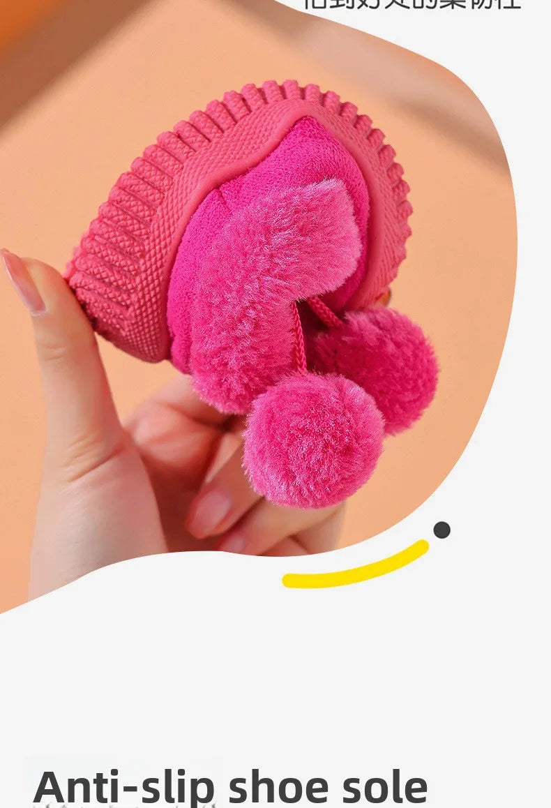 2026 New Girls Snow Boots Winter Comfortable Thick Warm Kids Boots  Thick Children Autumn Cute Boys Boots Princess Shoes