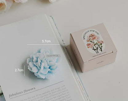 Candela artigianale in cera di soia a forma di garofano | 7 colori | Aromatica e profumata | Oggetto da foto per matrimoni, compleanni e feste