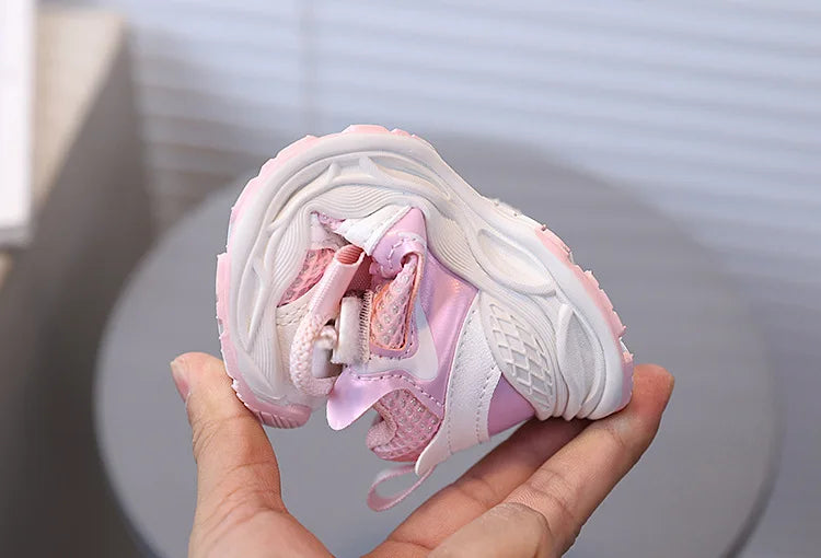 Girls' PU Leather Sneakers