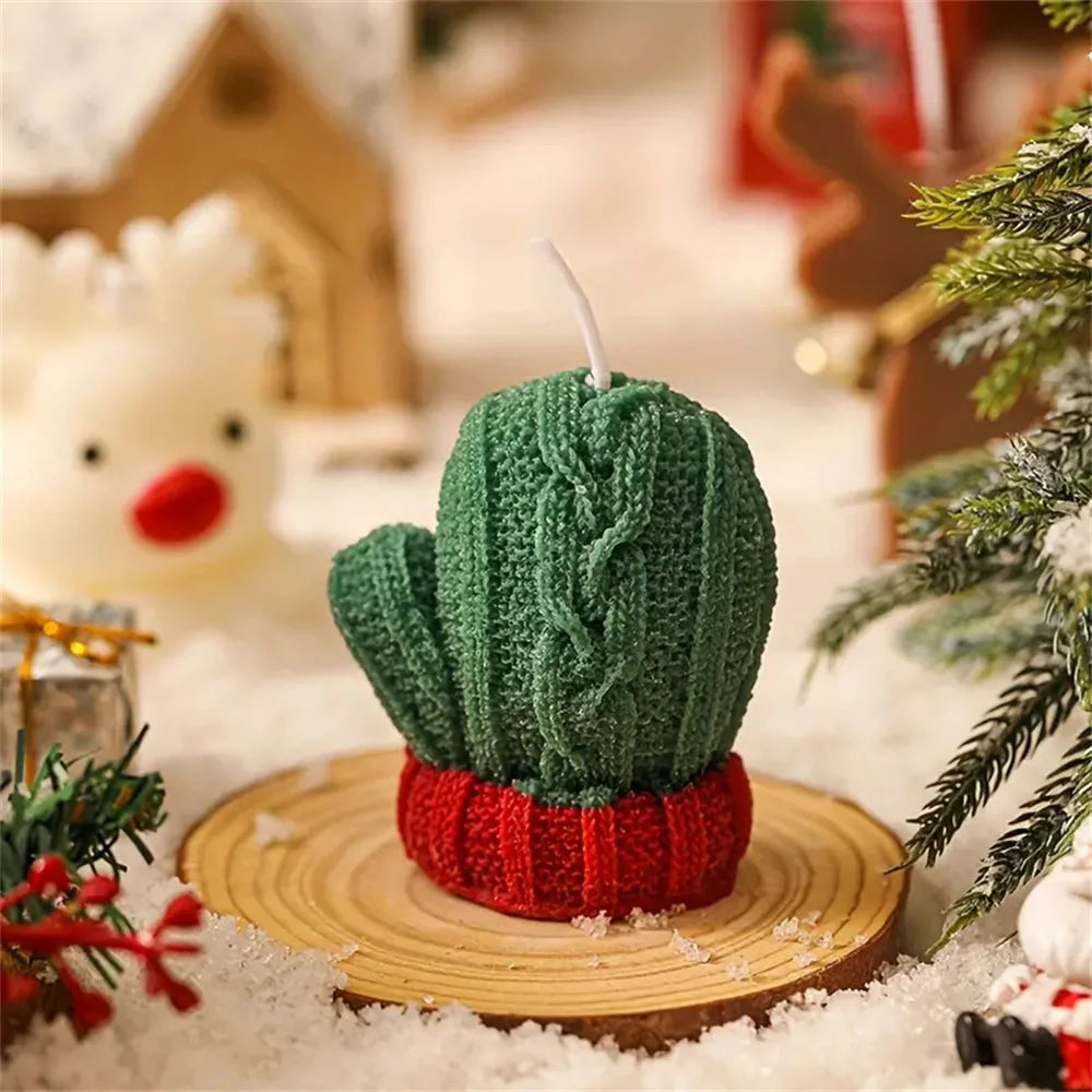 Christmas Gloves Scented Candle for Weddings Birthdays New Year Gift Photoprops Aromatherapy Candles Home Festive Ambiance Decor