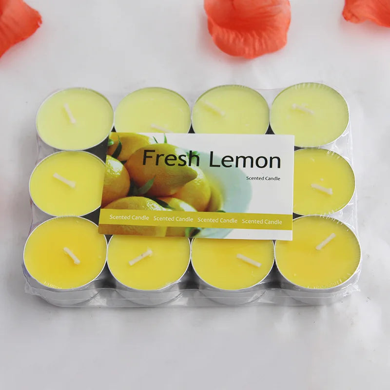 12pcs Scented Candles Gradient Color Soy  Smokeless Room Ornaments Aromatic Aroma  for Festivals Bedroom Party Living Room