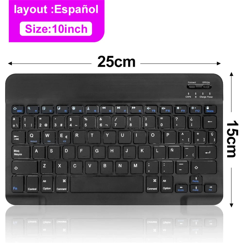 Bluetooth Keyboard & Mouse – Slim Wireless Set for Tablets & Laptops