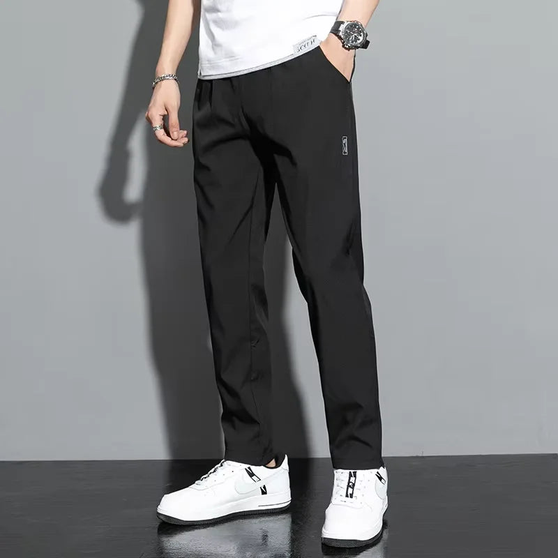 Men's Lightweight Ice Silk Business Casual Pants