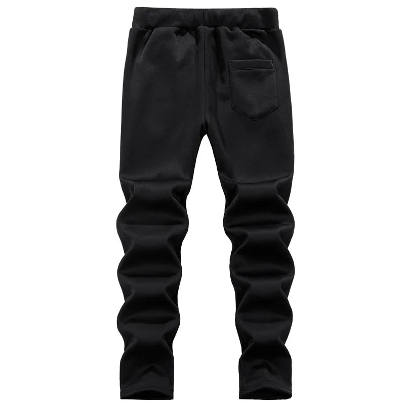 Men's Winter Jackets Thick Warm Jacket Brand Sportswear Coat Pants Solid Color Fleece Zipper Hooded Long Sleeved Male Outerwear