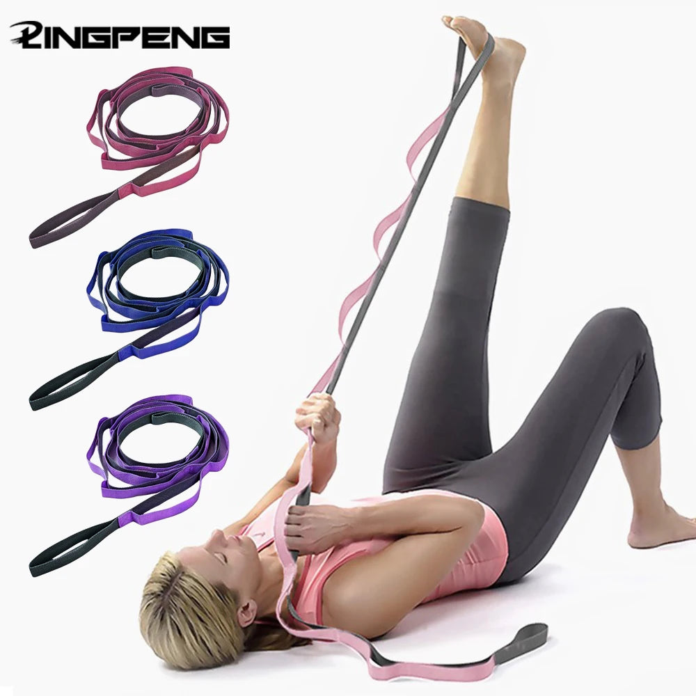 Yoga Stretch Bands – Non-Elastic Resistance Bands for Stretching, Pilates & Dance
