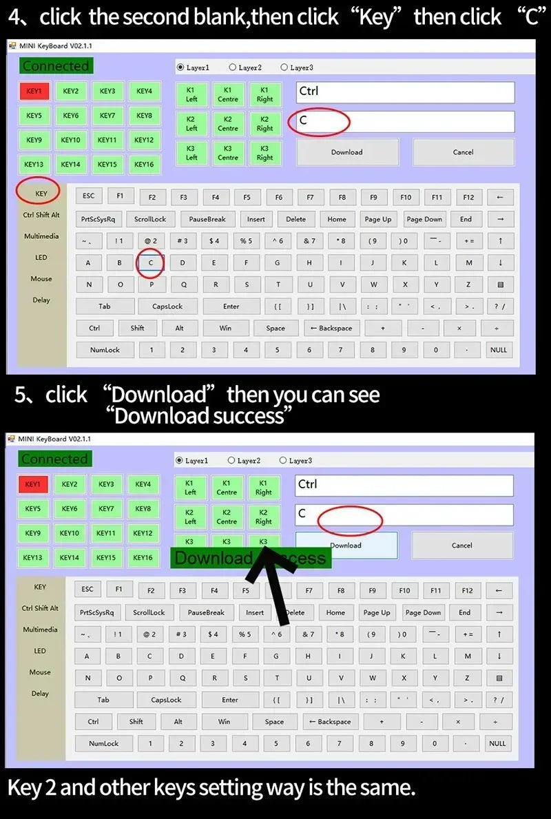 لوحة مفاتيح ماكرو بـ 6 مفاتيح مع مقبض – لوحة مفاتيح مصغرة بإضاءة RGB قابلة للبرمجة