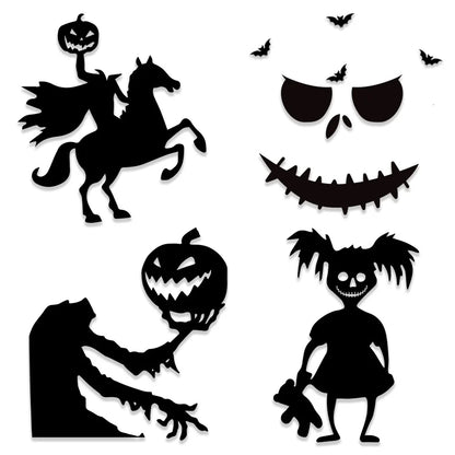 Halloween-Filzdeko für Fenster und Türen