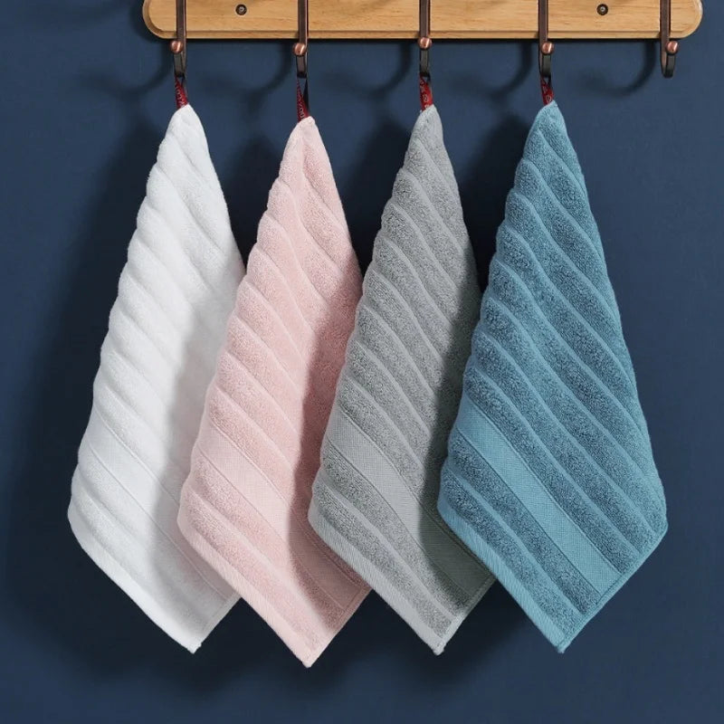 4-Pack Cotton Face Towels – Soft 34 × 34 cm Washcloths