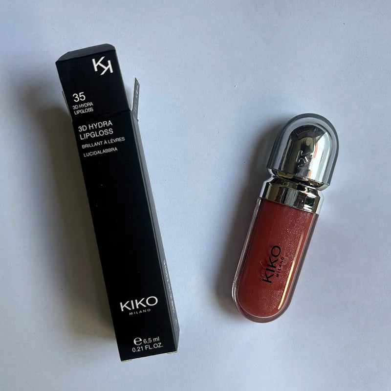 Kiko 3D Liquid Lip Glaze Transparent Lip Gloss Mirror Lipstick Nourishing Glossy Full Lips Not Fading Milk Tea Bean Paste Makeup