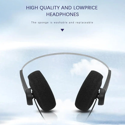 Retro Wired On-Ear Headphones – Lightweight Vintage Style