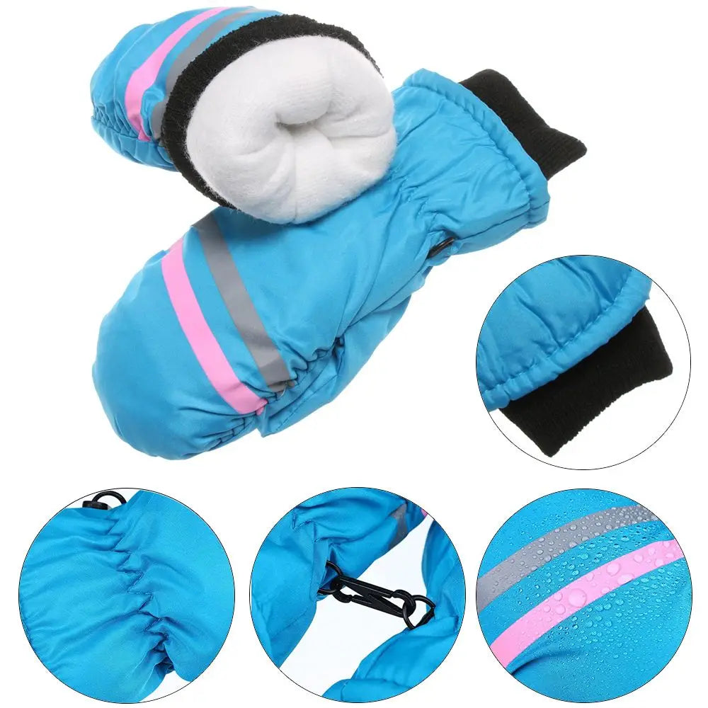 Kids' Ski Mittens – Water-Resistant Snow Mittens, Toddler to Age 13