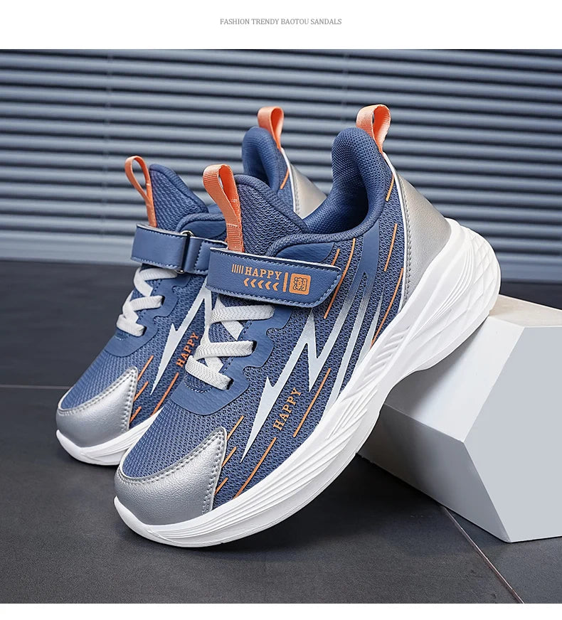 Cute Girls Casual Shoes White Mesh Sneakers Student Kids Summer Sock Footwear Fashion Children Sport Shoes Tenis Running Autumn
