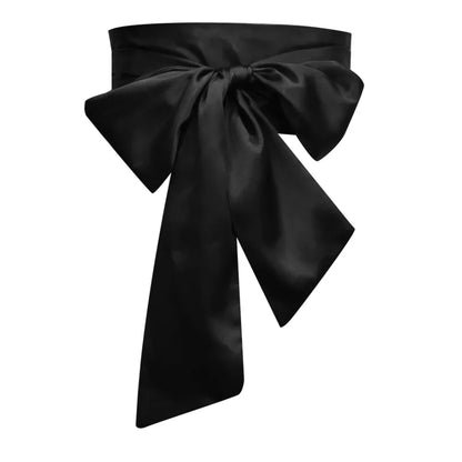 Satin-Schleife Taillengürtel – Breiter Bandgürtel für Kleider, 20 Farben