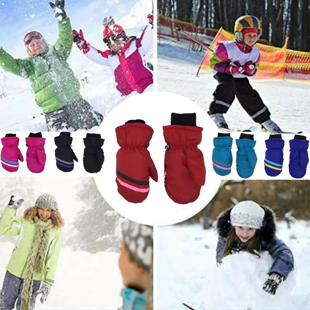 Kids' Ski Mittens – Water-Resistant Snow Mittens, Toddler to Age 13