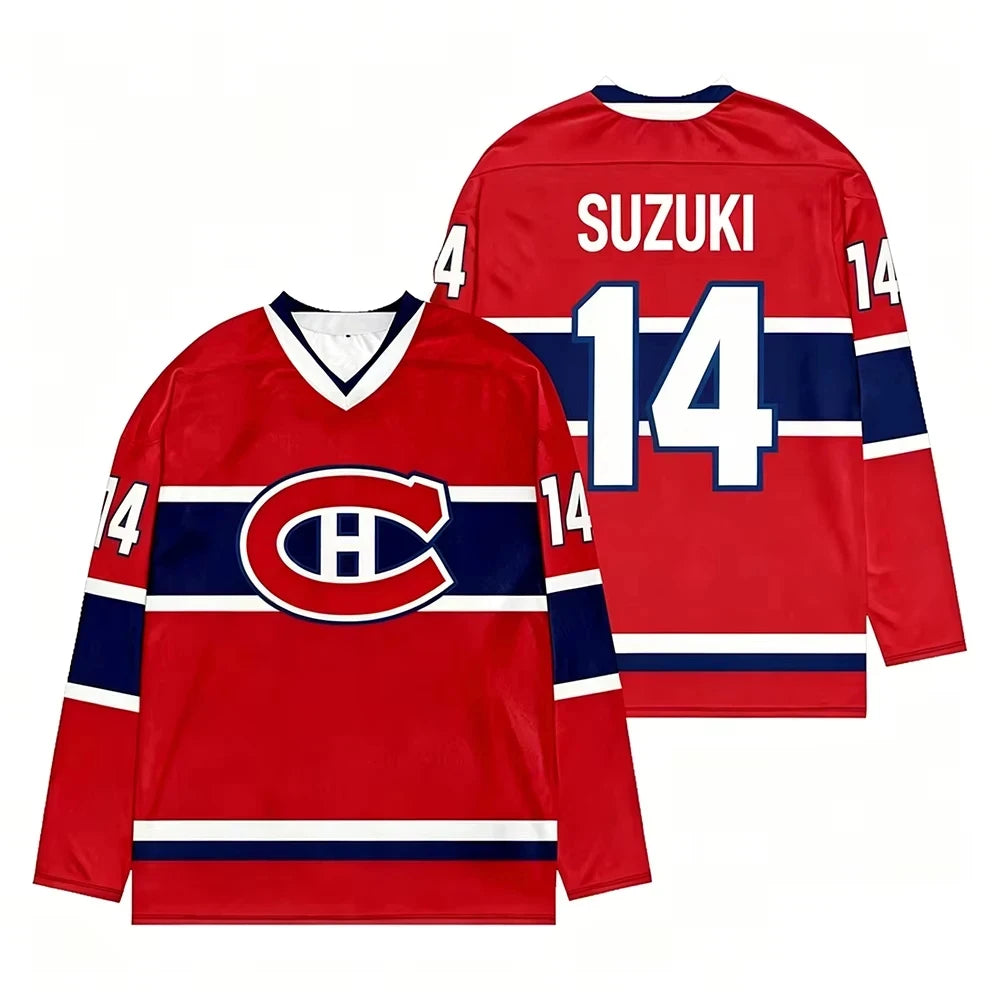 Montreal Canadiens #77 Dach Hockey Jersey | 3D Print Long Sleeve Fan Top