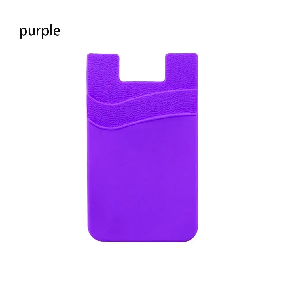 Stick-On Phone Card Holder – Silicone Phone Wallet Pocket