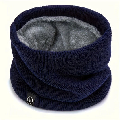 Fleecegefütterter Winter-Schlauchschal – Winddichter Unisex-Halswärmer