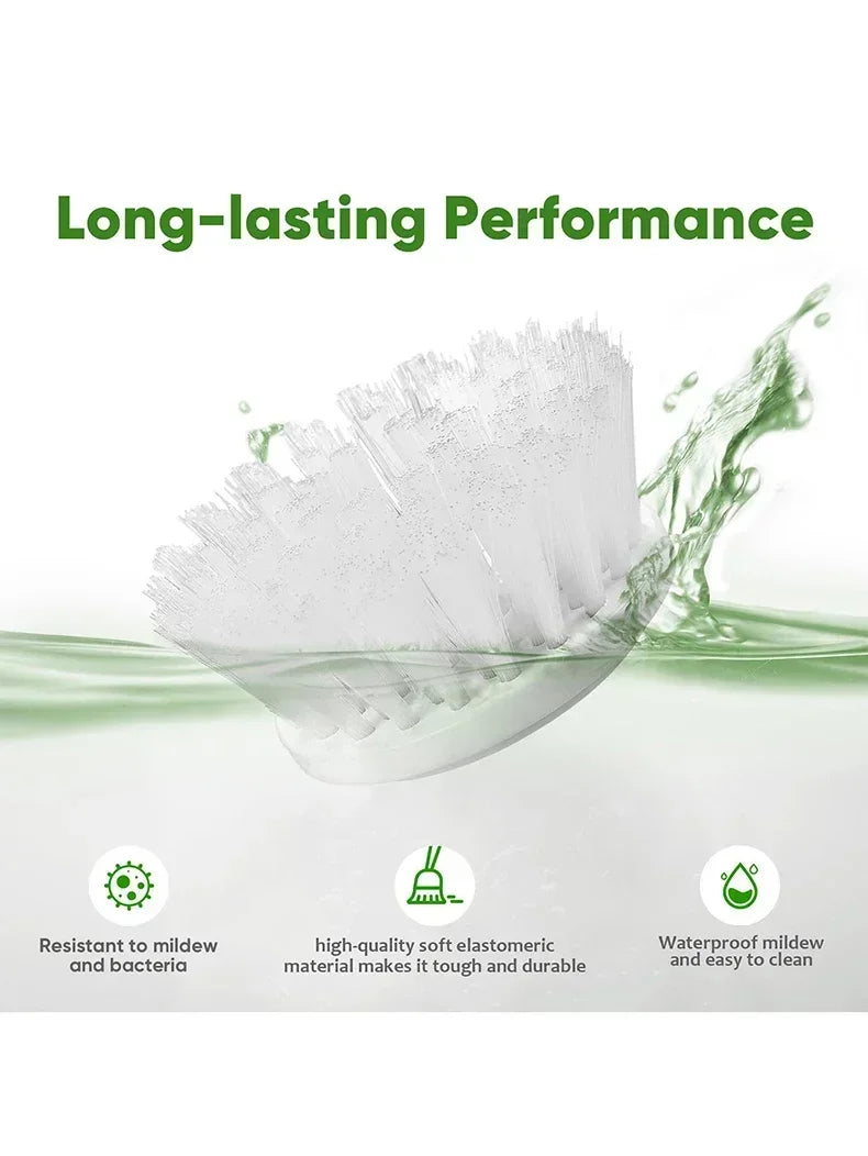 Electric Spin Scrubber – Cordless Rechargeable Cleaning Brush with Replaceable Heads