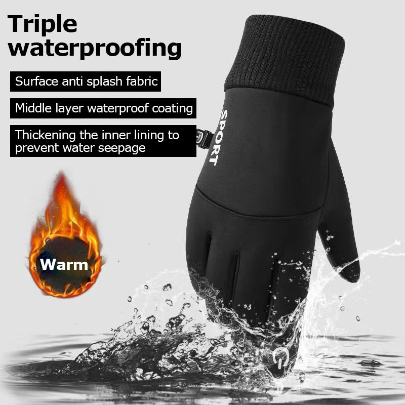 Touchscreen Winter Gloves – Water-Resistant Thermal Gloves for Men & Women