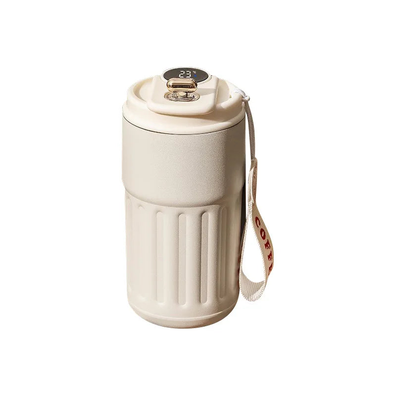 Smart Thermos Mug with Temperature Display – Stainless Steel