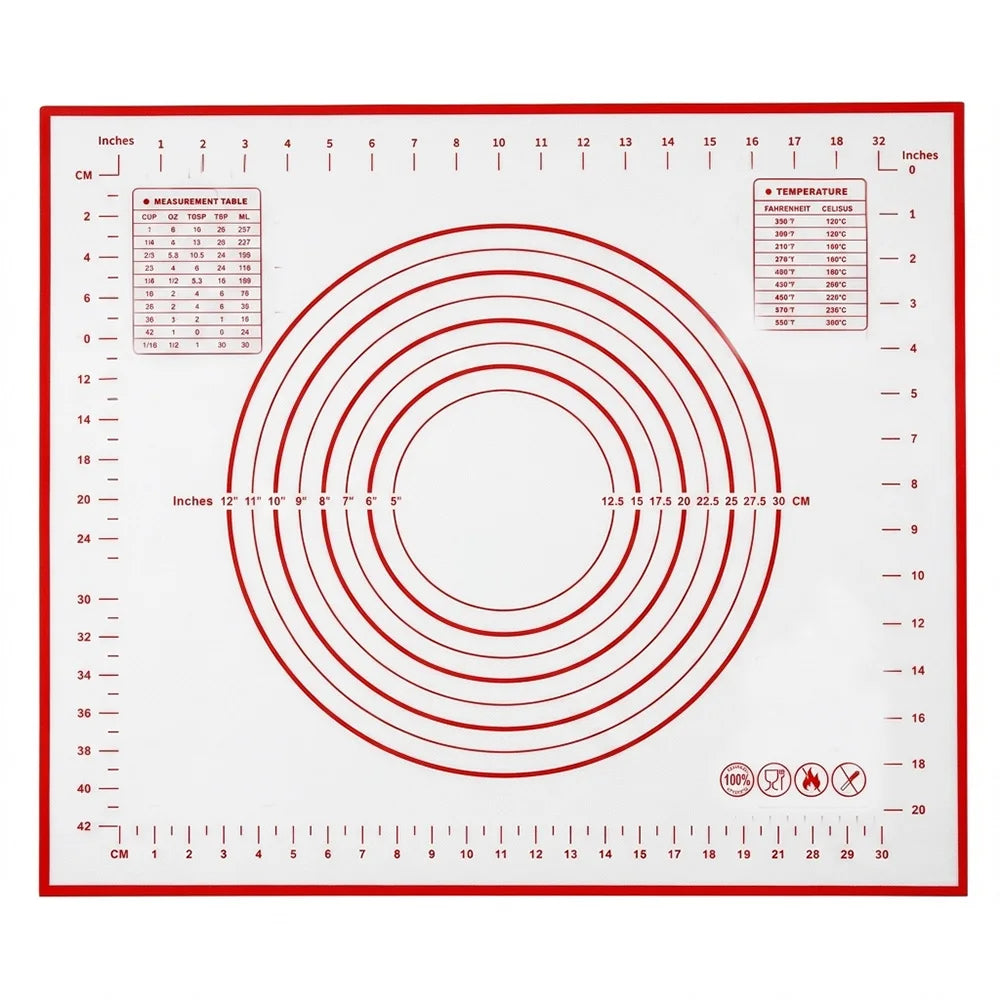 Silicone Baking & Pastry Mat – Non-Stick Dough Rolling Mat