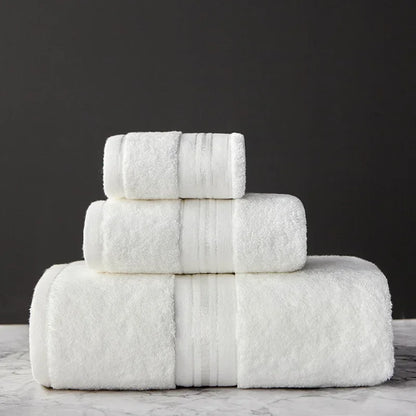 Set di 3 asciugamani in cotone – Asciugamano da bagno, da mani e viso, 1 kg