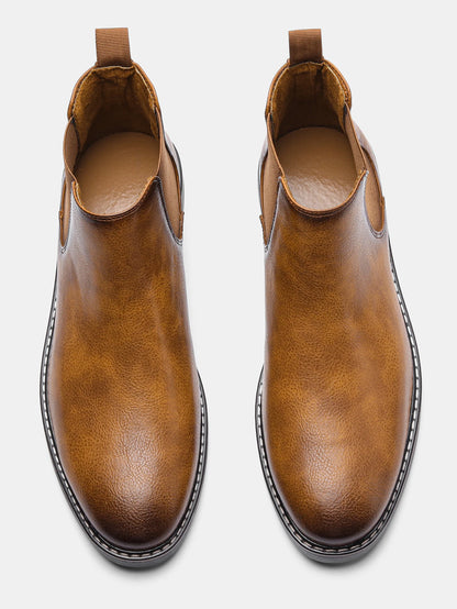 Herren-Chelsea-Boots im Slip-on-Stil mit eckiger Zehenpartie
