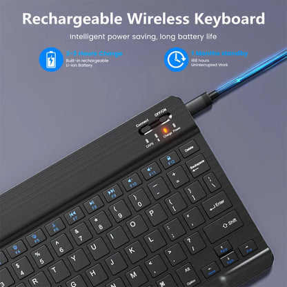 Bluetooth Keyboard & Mouse – Slim Wireless Set for Tablets & Laptops