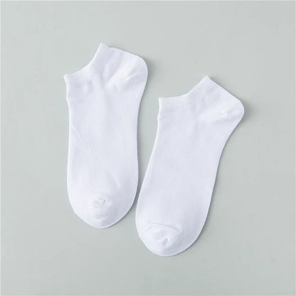 Men's Thin Low-Cut Socks – 10 Pairs, Breathable Everyday Ankle Socks
