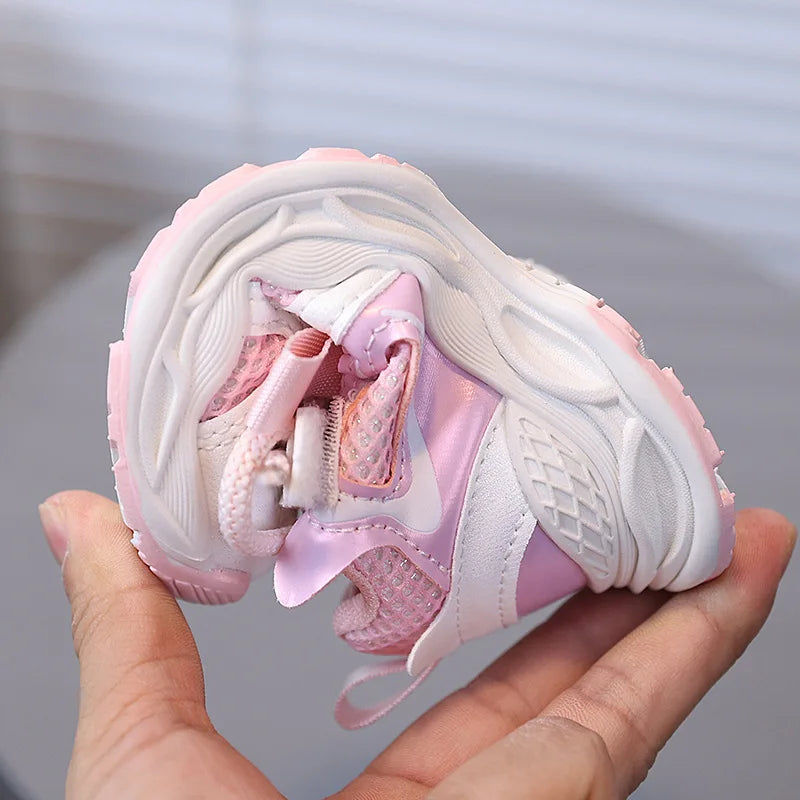 Girls' PU Leather Sneakers