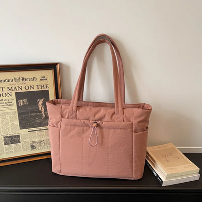 Borsa tote trapuntata da donna per laptop 13,3"-16" - Borsa a spalla da viaggio leggera
