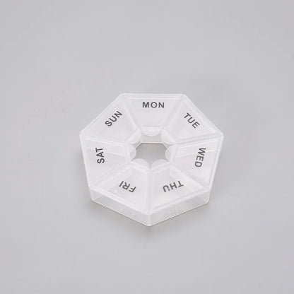 7-Day Pill Organizer – Compact Weekly Vitamin Case