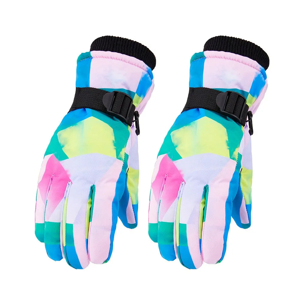 Youth Ski Gloves – Windproof Non-Slip Snow Gloves (Ages 9–15)