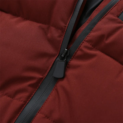 Gesteppte Damenjacke mit Kapuze, Reißverschluss und Taschen