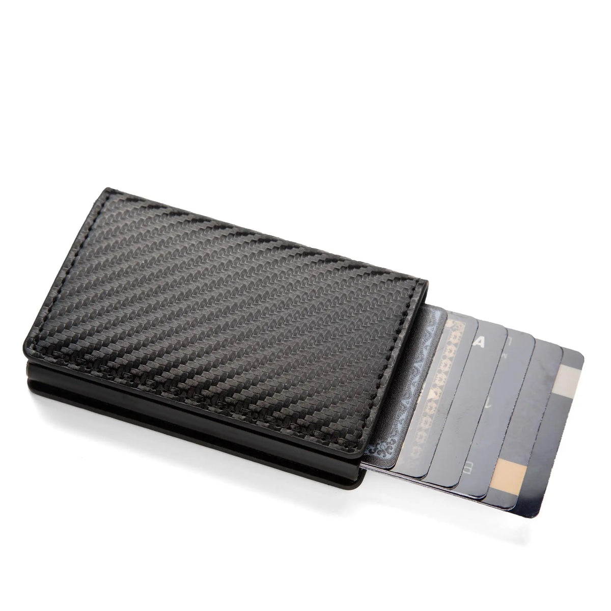 Pop-Up RFID Card Holder Wallet – Slim PU Leather Minimalist Wallet