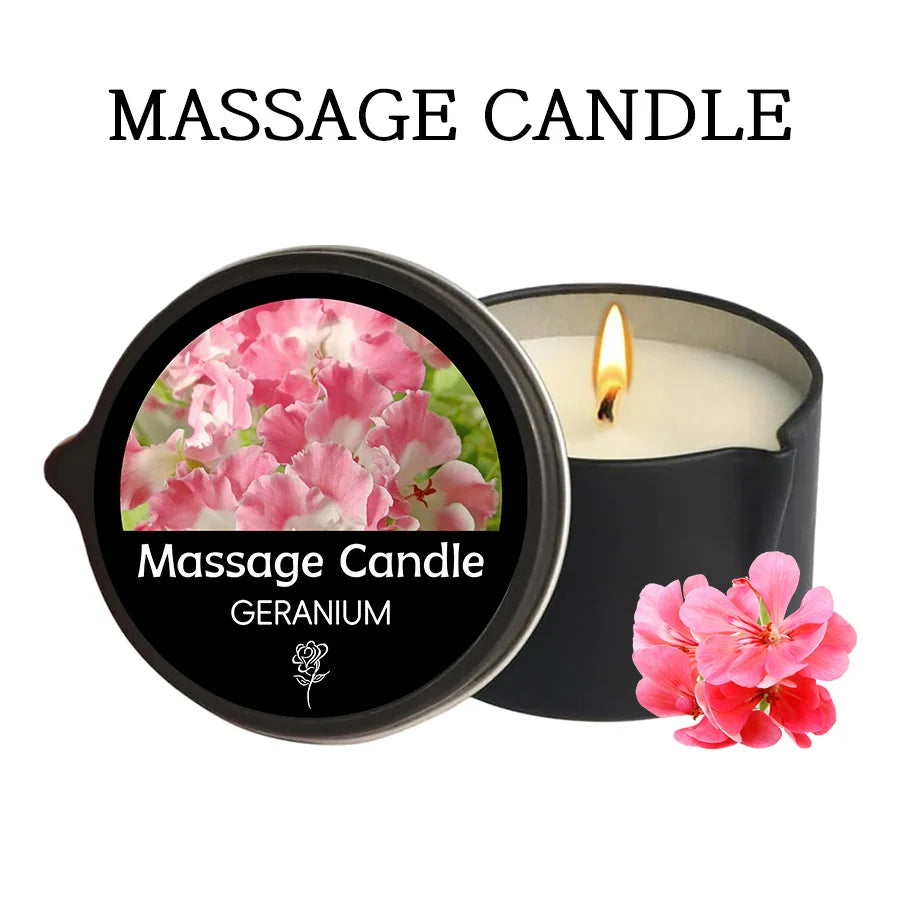 Amber Vanilla Massage Candle, Soy Wax Scented Candles - Ideal for Creating Relaxing Ambience & Holiday Gifting, Gifts for Women