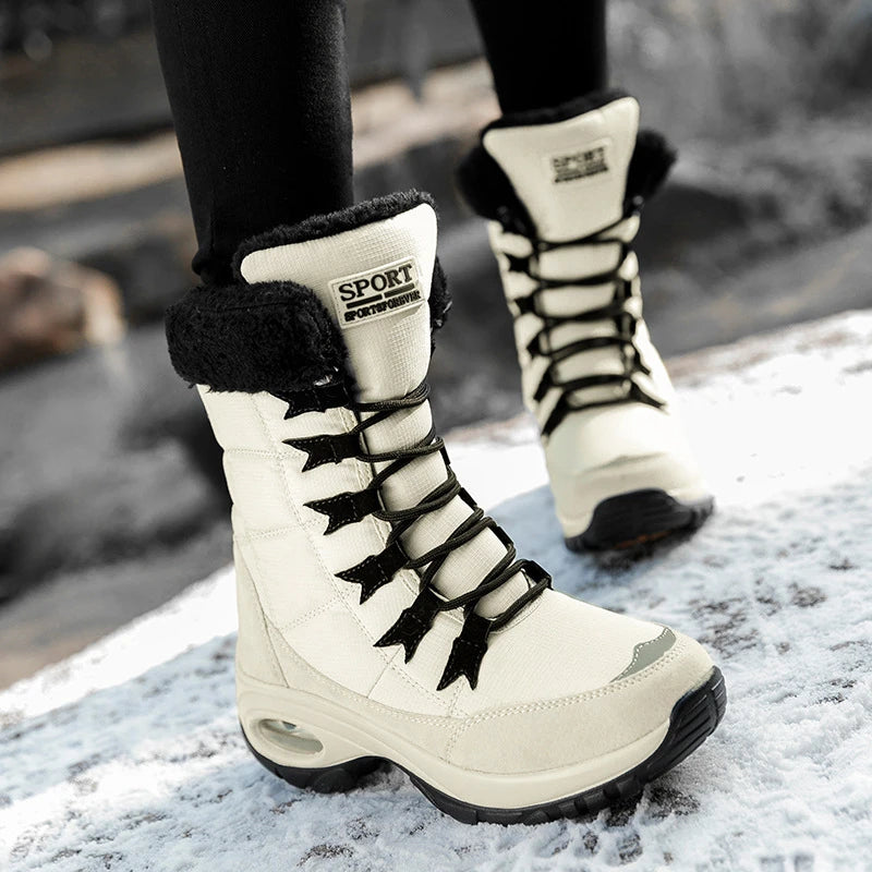 Plush-Lined High-Top Snow Boots – Women's & Teen Girls' Winter Boots
