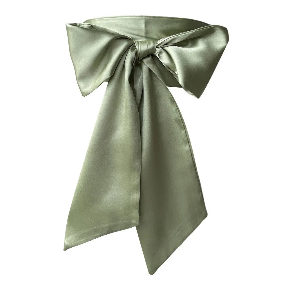 Satin Bow Waist Sash – Wide Ribbon Belt for Dresses, 20 Colours