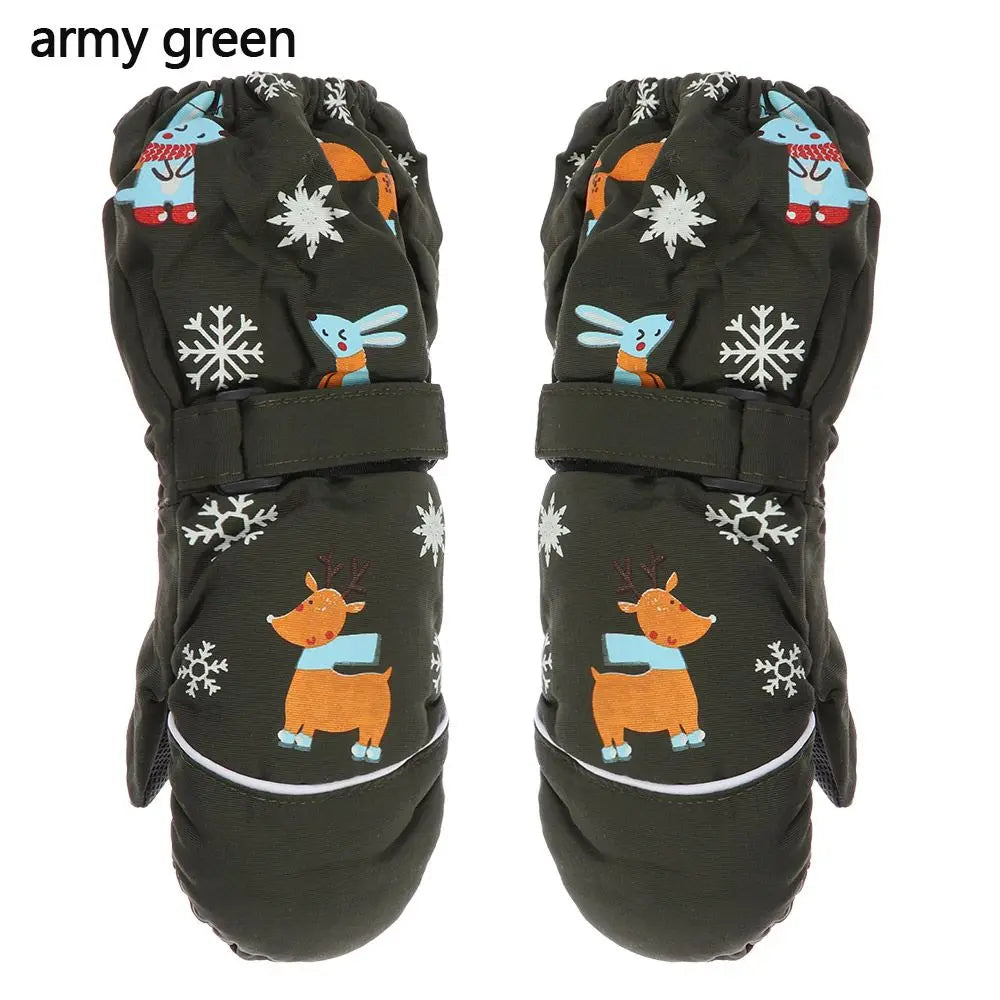 Kids' Rabbit Ski Mittens – Thick Warm Snow Mittens (Ages 2–6)