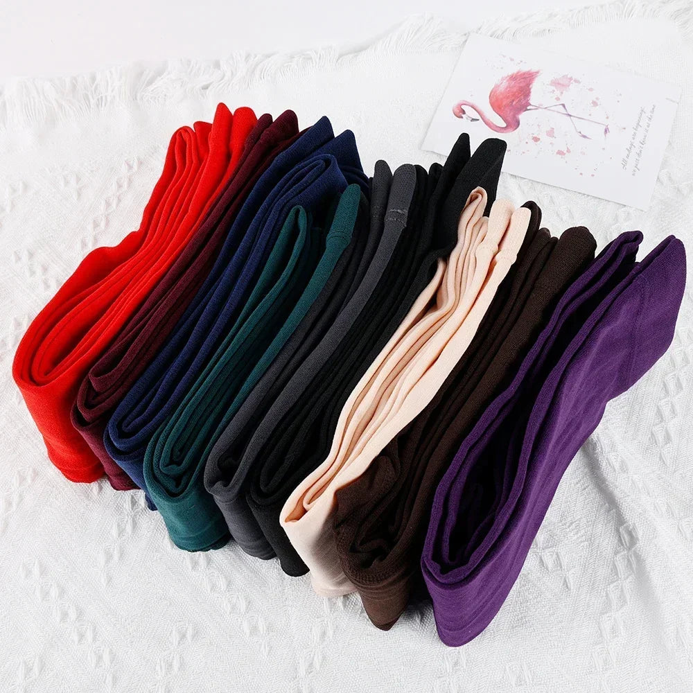 Fleece-Lined Sheer-Look Tights – Women's Thermal Winter Tights