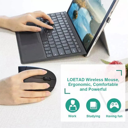 Vertical Ergonomic Wireless Mouse – 2.4 GHz, Adjustable DPI